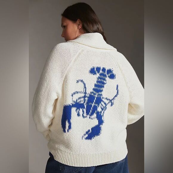 Anthropologie Sweaters - Anthropologie Maeve Lobster Cardigan Sweater